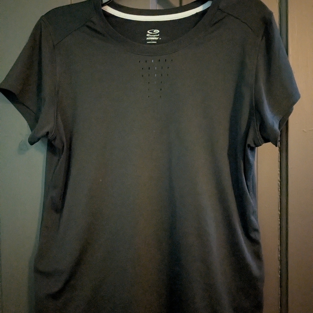 Champion Black Athletic Tee